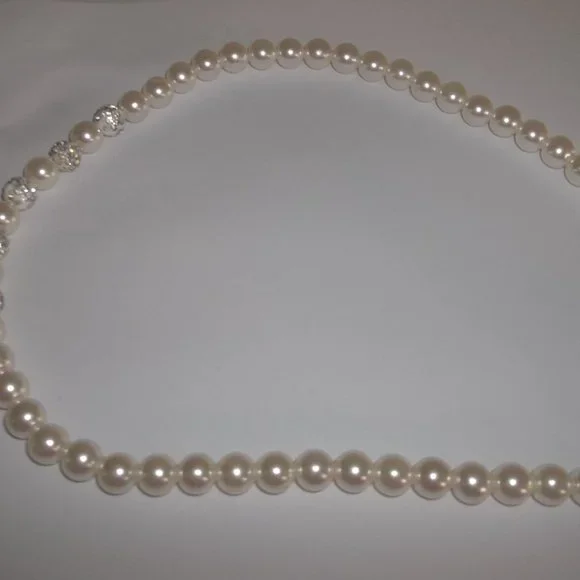Pre-owned Missing Some Stones, Necklace, Pearl Necklace, Cream Necklace, 7872 - Picture 3 of 6